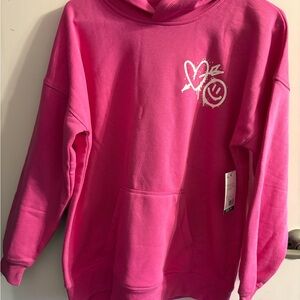 SO Bright Pink Hoodie with Graphic